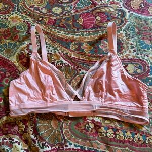 Victoria’s Secret satin and mesh wireless bra